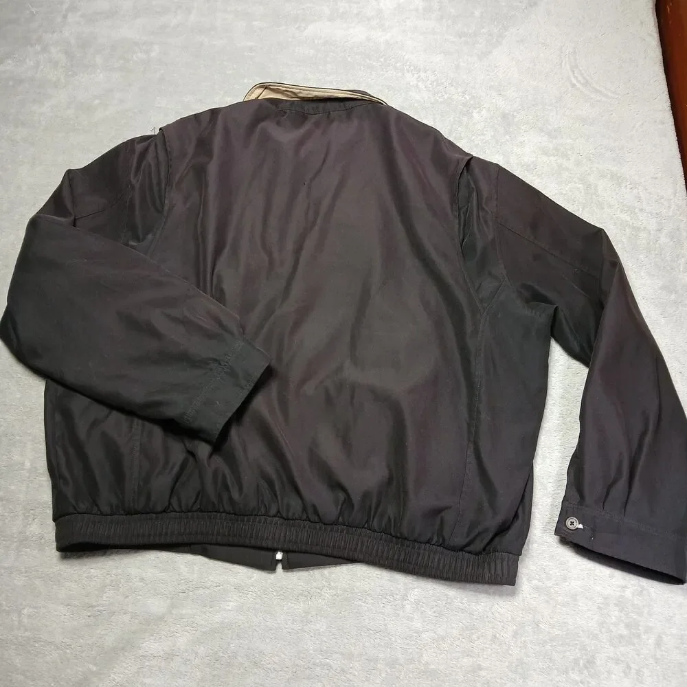 Polo Ralph Lauren Mens 2XL XXL Black Bi-Swing Harrington Windbreaker Old Money